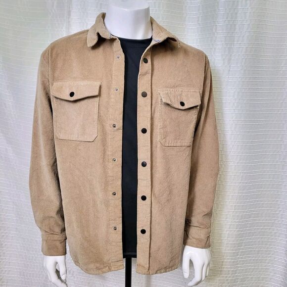 Sovereign Code Fresh Corduroy Shirt Rugged Khaki Men's XL - Picture 1 of 12